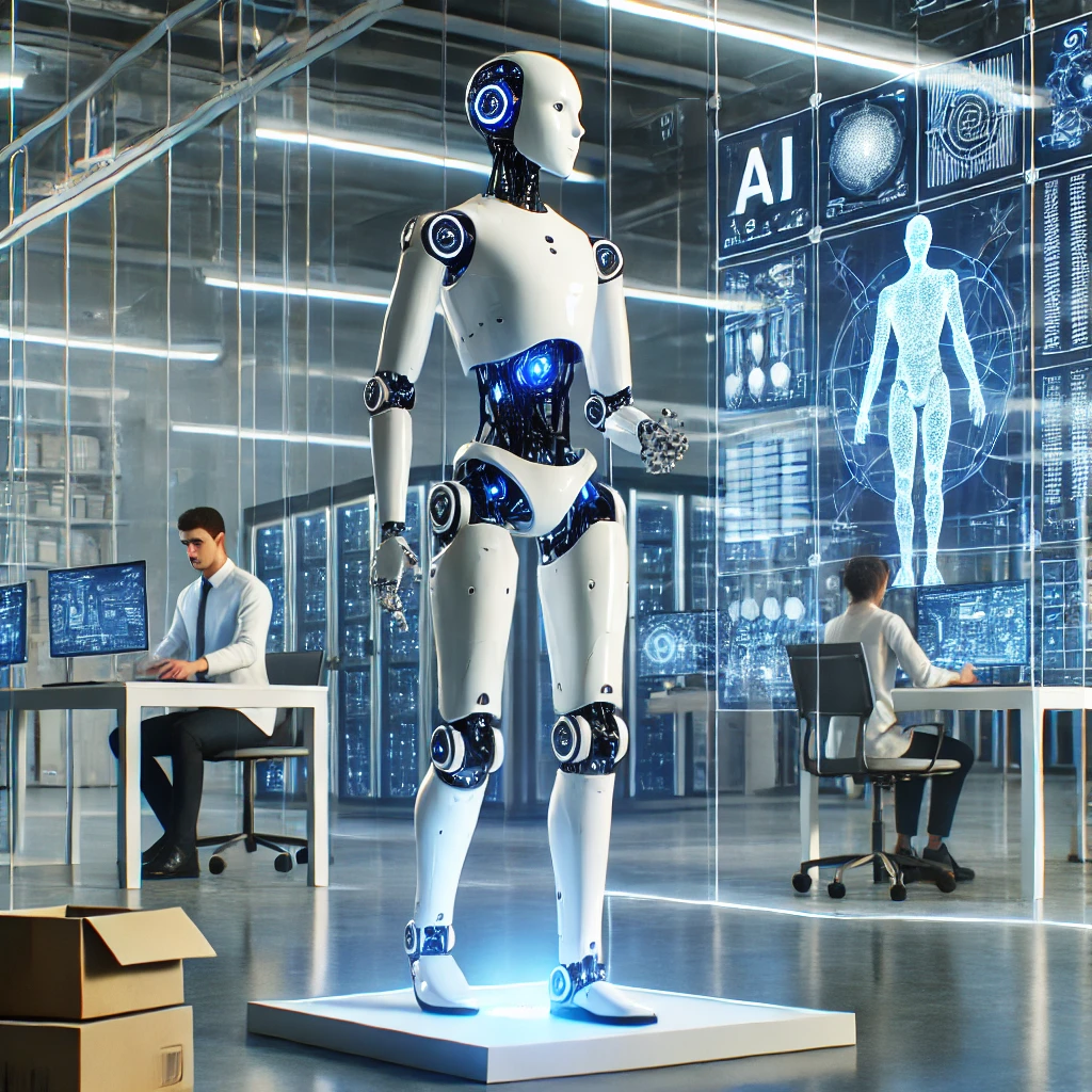futuristischer menschlicher Roboter